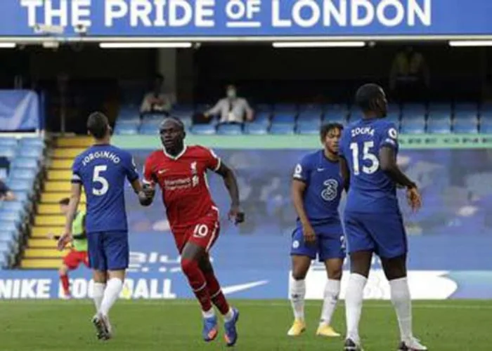 Liverpool Benamkan 10 Pemain Chelsea Berkat 2 Gol Mane