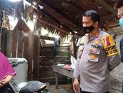 Kapolres AKBP Efrizal Bantu Bangun Rumah Layak Huni Warga Inhu