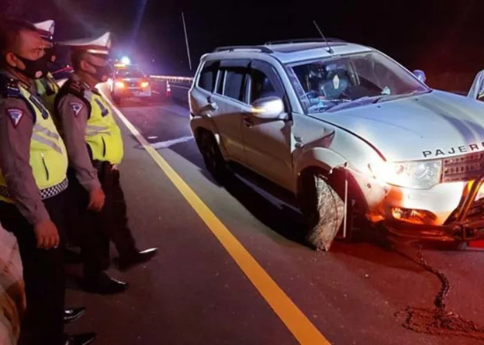 Kecelakaan Pertama di Jalan Tol Pekanbaru-Dumai Melibatkan Pajero