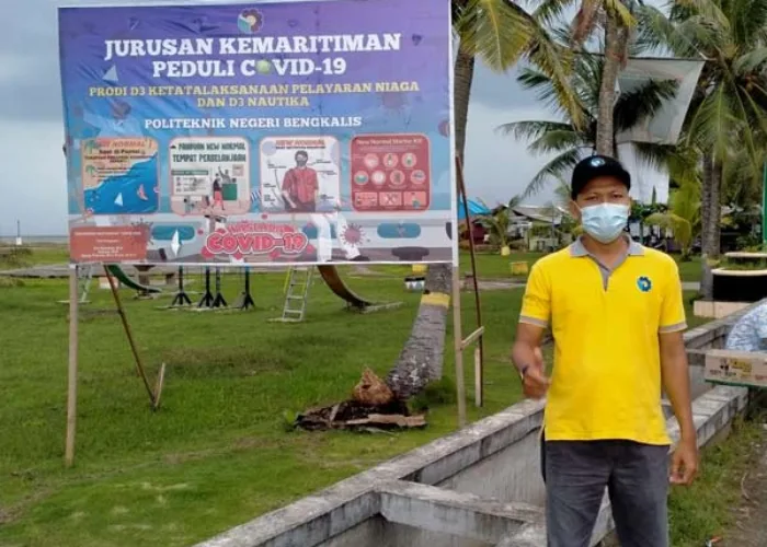 Berharap Covid-19 Berakhir, Dosen Kemaritiman Politeknik Bengkalis Taja Sosialisasi