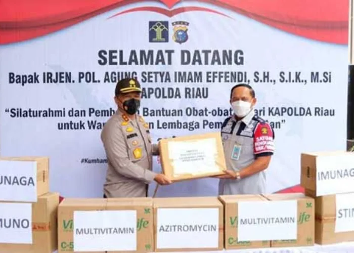 Ratusan Warga Lapas Pekanbaru Terima Obat dan Vitamin
