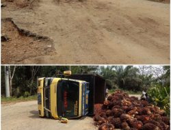 Truk Bermuatan Sawit Sering Terbalik, Warga Berencana Blokir Jalan