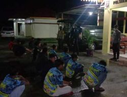 Razia Warnet Halam Hari, Polsek Batang Gansal Inhu Amankan 20 Pelajar