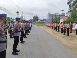 Ratusan Personil Gabungan Amankan Rapat Pleno Penghitungan Suara