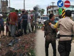 Suami di Dumai Bakar Istri Diamuk Massa Sampai Tak Berdaya