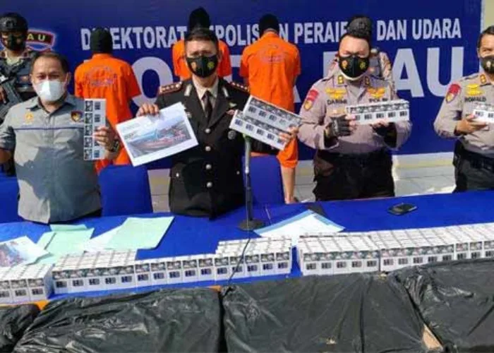 Polisi Amankan Boat Pembawa 1.440 Slop Rokok Ilegal, 1 Tersangka Ternyata Oknum Syahbandar