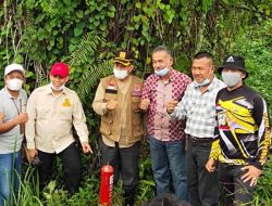 Pemkab Inhu dan Pemprov Riau Tinjau Patok Pembangunan Tol Rengat-Jambi