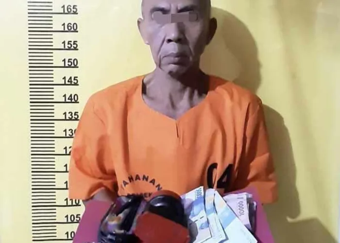 Kakek 59 Tahun di Inhu Riau Ditangkap Bersama Narkoba