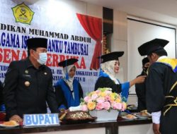 Hadiri Wisuda STAI Tuanku Tambusai, Bupati Sukiman Sampaikan Komitmen Wujudkan SDM Cerdas Berkualitas