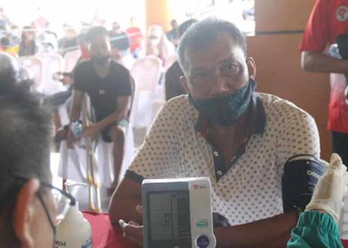 Pengurus dan Atlet NPC Riau Hari Ini Menjalani Vaksinasi Covid 19