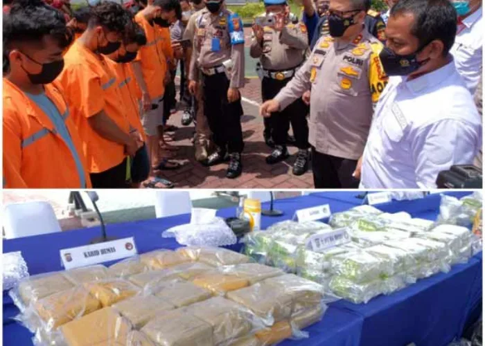 Polda Riau Amankan 117 Kg Sabu dan 1.000 Butir Ekstasi