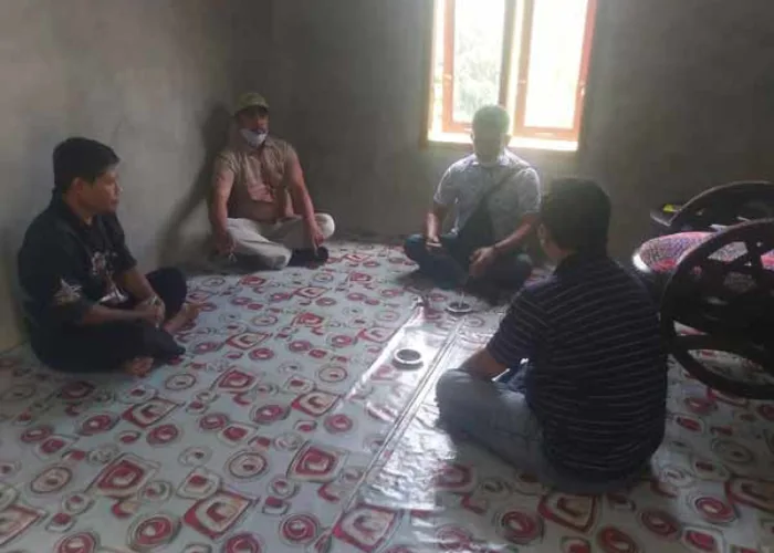 Cegah Radikalisme, Polsek Kuala Cenaku Datangi Tokoh Masyarakat