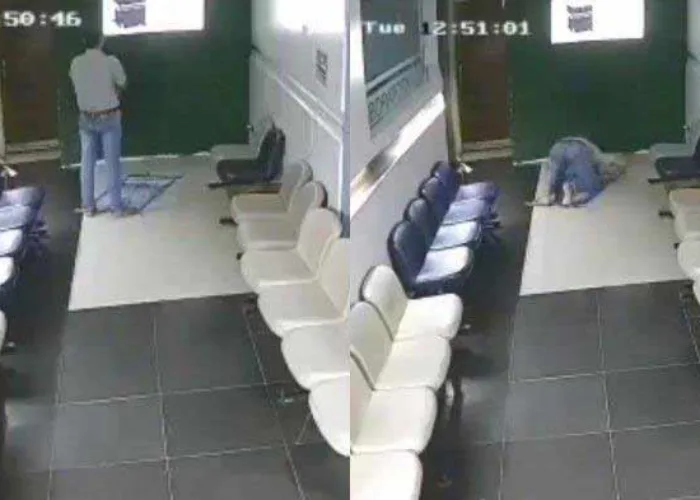 Terekam Kamera: DETIK-DETIK Pria Ini Meninggal Saat Sujud di Atas Sajadah