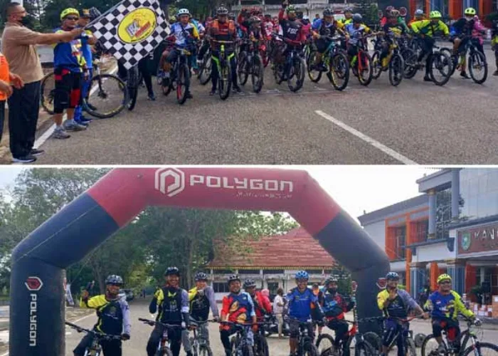 Puluhan Bikers Komunitas Gowes Ramaikan Sepeda Santai HUT Kopri