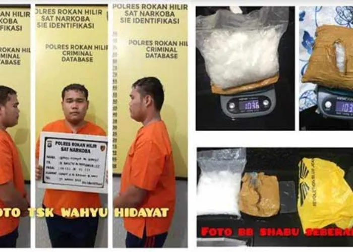 Satpam di Rohil Ditangkap, Polisi Amankan 1 Kg Sabu