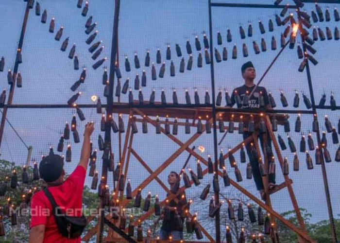 Rohil Kembali Gelar Festival Lampu Colok, Sempat Tertunda Akibat Covid 19