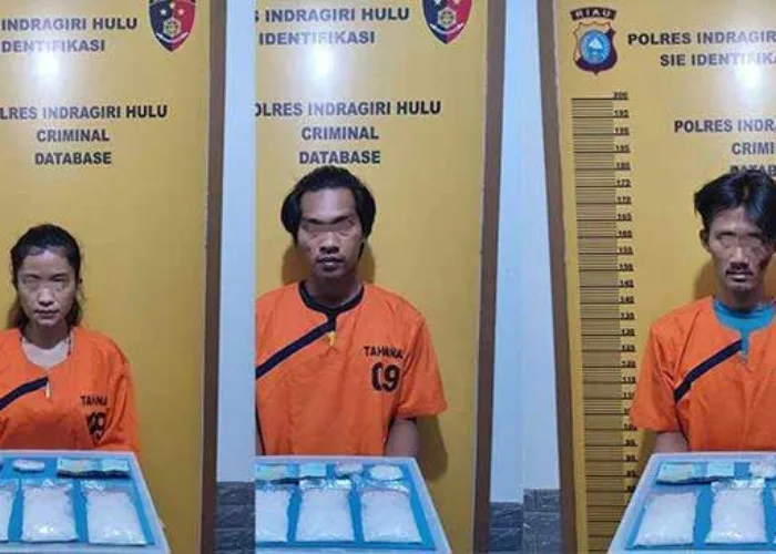 Seorang Wanita di Inhu Ditangkap Bawa 286,14 Gram Sabu dari Pekanbaru