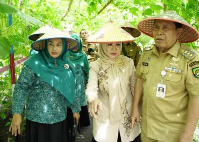 Jelang Lomba HKG PKK Riau, Bupati Sukiman Pantau Persiapan Desa Mekar Jaya