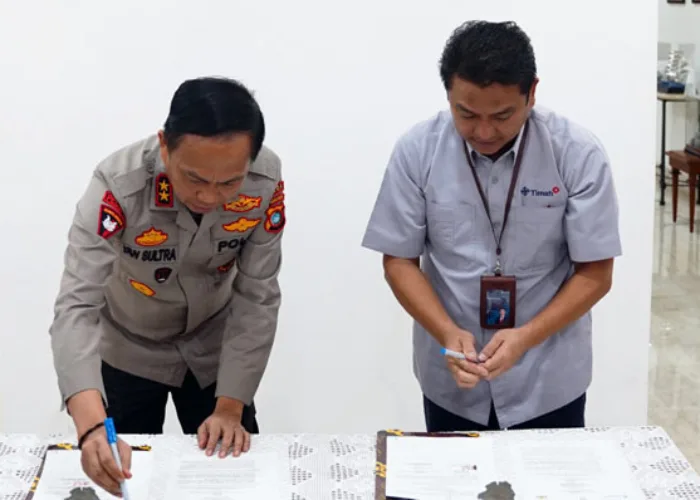 Dirut PT Timah Tbk dan Kapolda Babel Teken Adendum Pengamanan Obvitnas dan Konsesi