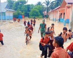 Banjir Rendam Dua Desa di Rohul, Sekolah Diliburkan