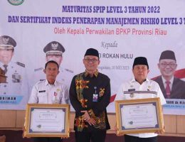 Bupati Sukiman Terima Dua Penghargaan BPKP Riau