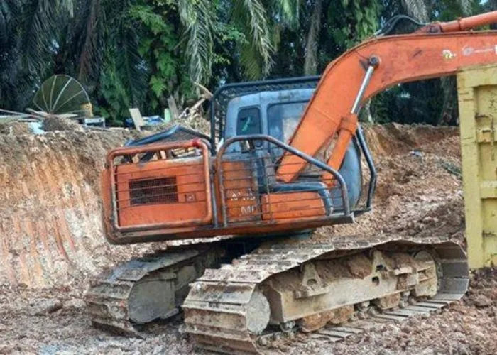 3 Penambang Galian C Ilegal di Inhu Riau Ditangkap, Alat Berat Disita