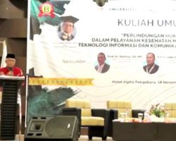 Ratusan Mahasiswa Universitas Hang Tuah Pekanbaru Kuliah Umum Hukum dan Teknologi Kesehatan