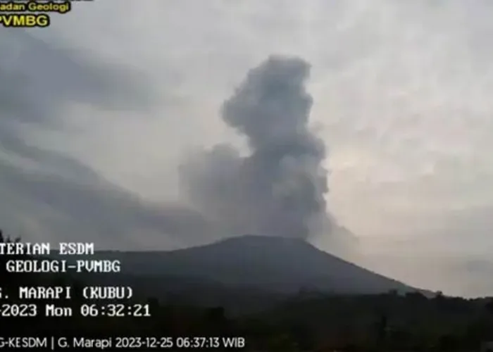 Marapi Kembali Erupsi, Masyarakat Diminta Jauhi Radius 3 Kilometer