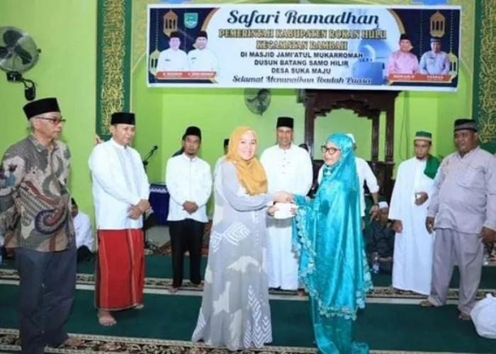 Wabup Indra Safari Ramadan ke Desa Suka Maju