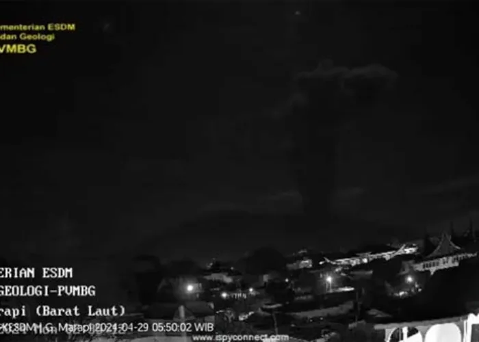 Marapi Kembali Erupsi, Semburan Abu Vulkanik 1.000 Meter