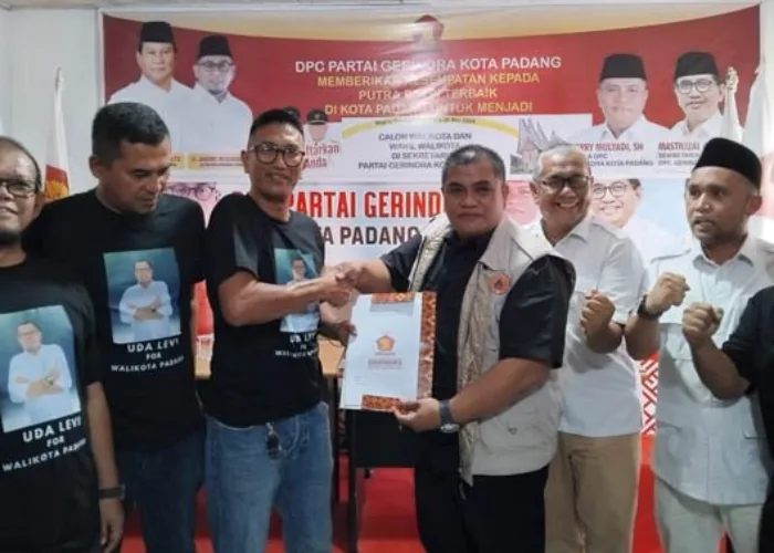 Siap Bertarung di Pilwako Padang, Braditi Moulevey Daftar ke Gerindra