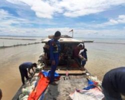 Kapal Berisi 16 Ton Beras Bulog Karam di Meranti