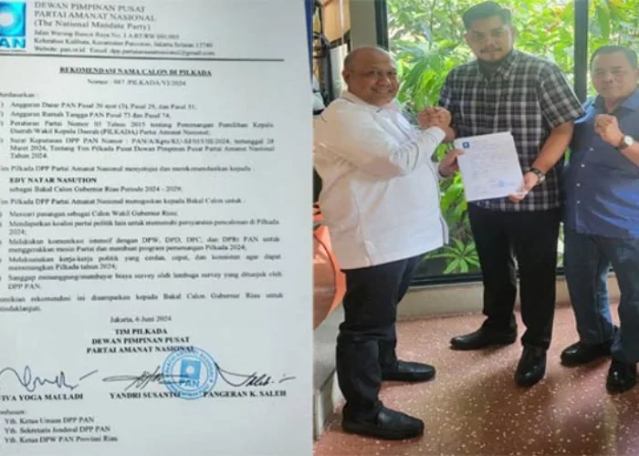 PAN Rekomendasikan Edy Natar Sebagai Calon Gubernur Riau