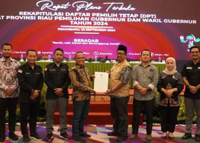 KPU Tetapkan DPT Pilkada Riau 4.827.022 Pemilih
