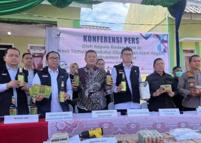 BPOM Gerebek Pabrik Jamu Ilegal di Kampar