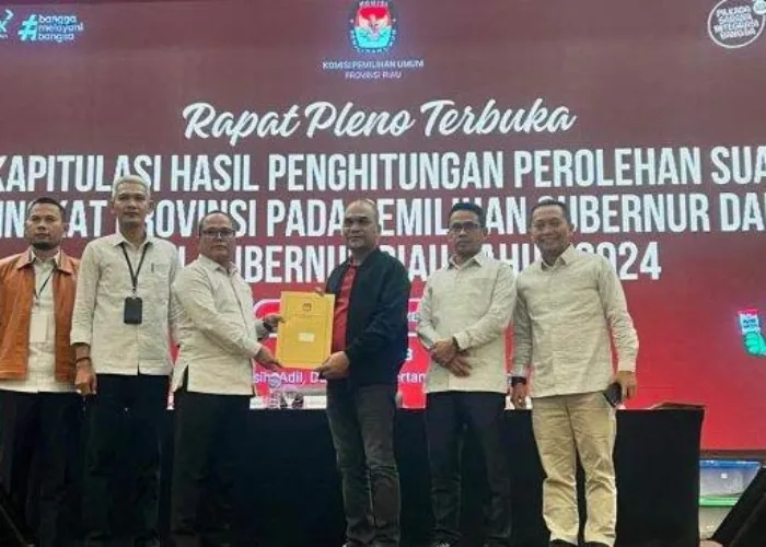KPU Tetapkan Abdul Wahid-SF Hariyanto Peraih Suara Terbanyak Pilgubri 2024