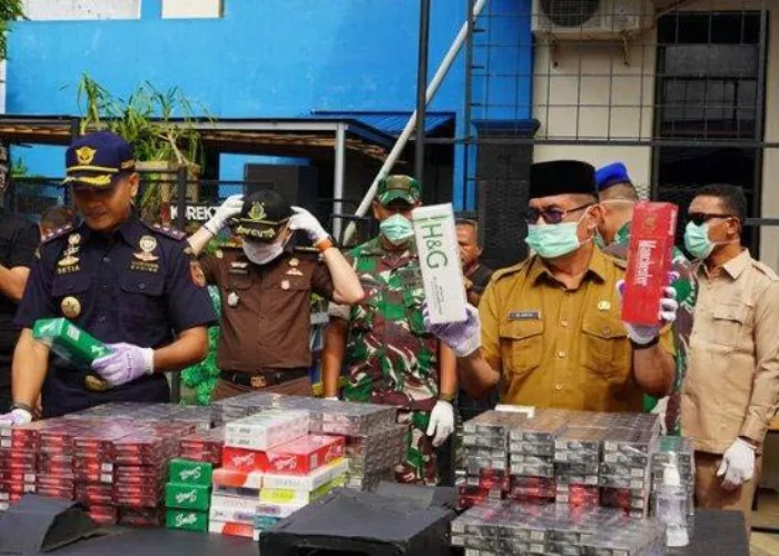 Bea Cukai Tembilahan Musnahkan Barang Ilegal Senilai Rp 3,8 Miliar