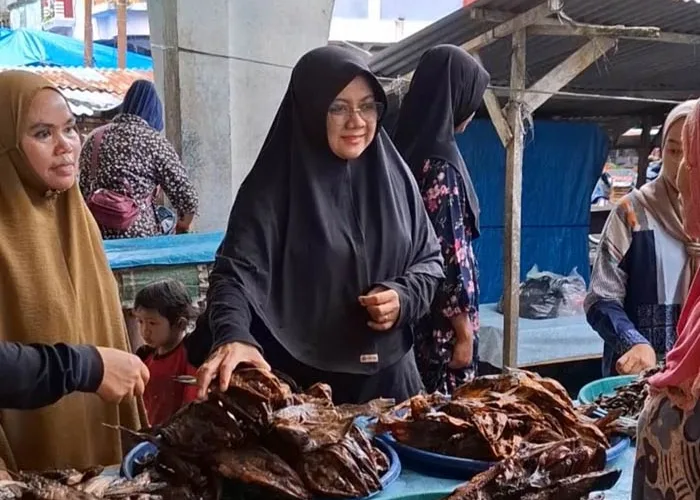Ketika Cabup Afni Belanja ke Pasar Sungai Apit, Doa dan Asa Masyarakat Siak Muncul