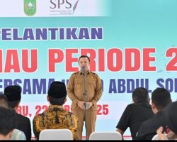 Pengurus SPS Riau Dilantik, Gubernur Komit Dukung Media Kala Defisit Anggaran