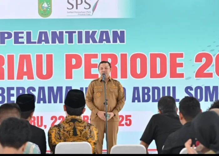 Pengurus SPS Riau Dilantik, Gubernur Komit Dukung Media Kala Defisit Anggaran