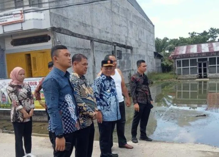 Bupati Bistamam Tinjau Perbaikan Jalan Rusak di Bagan Siapiapi
