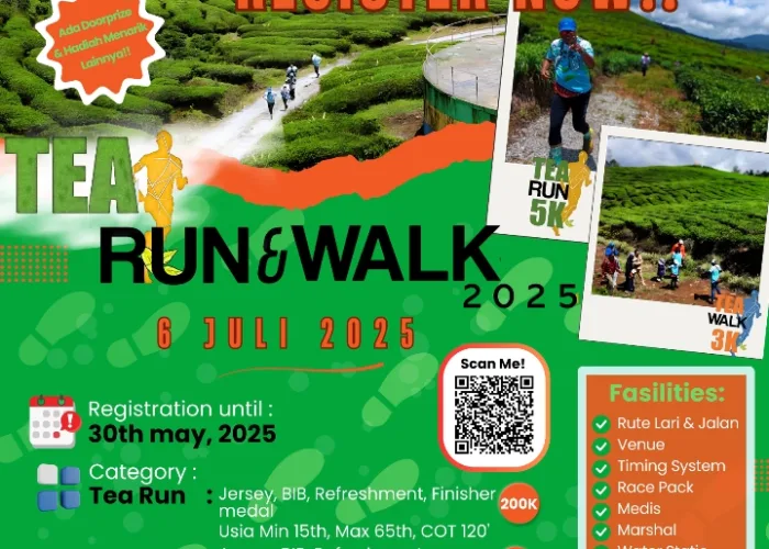 Ikuti Tea Run & Walk 2025, Olahraga Sambil Menikmati Keindahan Danau Kembar di Solok