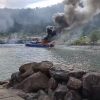Kapal Pemkab Mentawai Terbakar di Pelabuhan Bungus Padang