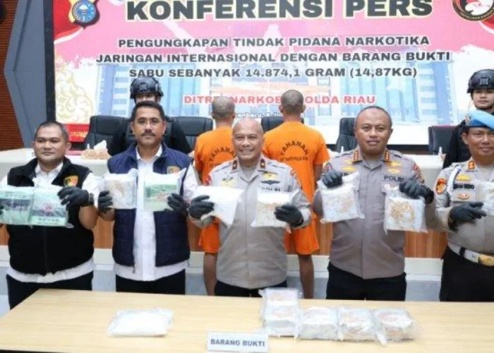 Upaya Pengiriman 14,87 Kg Sabu dari Kampar ke Padang Gagal