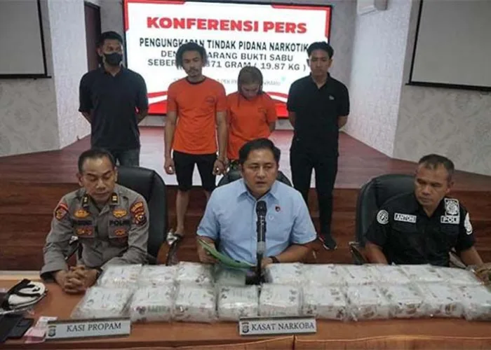 Polisi Tangkap Pasutri Pembawa 20 Kg Sabu, Hukuman Mati Menanti