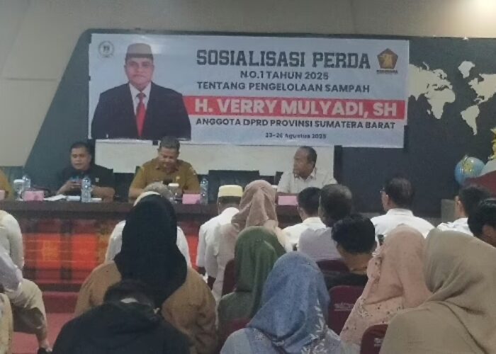Sosialisasikan Perda No 1 Tahun 2025, Anggota DPRD Sumbar Verry Mulyadi Ingatkan Kesadaran Warga Terhadap Sampah