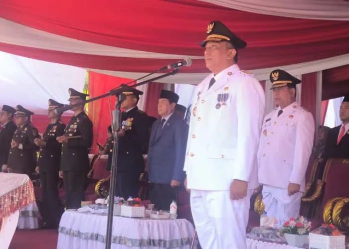 Peringatan HUT ke-80 RI di Rohul, Bupati Anton: Kita Harus Meneladani Semangat Pejuang