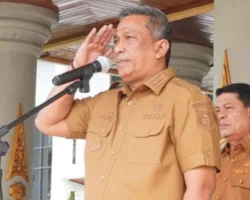 Pimpin Apel Perdana Usai Libur Idul Fitri 1446 H, Bupati Anton Ajak ASN Tingkatkan Disiplin