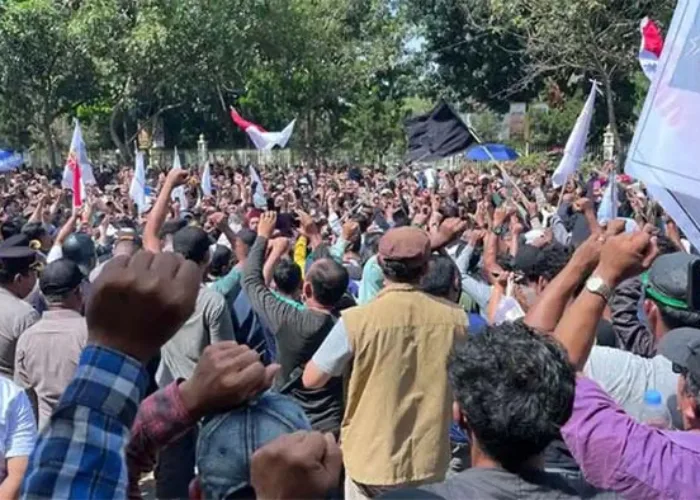 Ribuan Massa Minta Kembalikan Pemilikan Lahan di TNTN