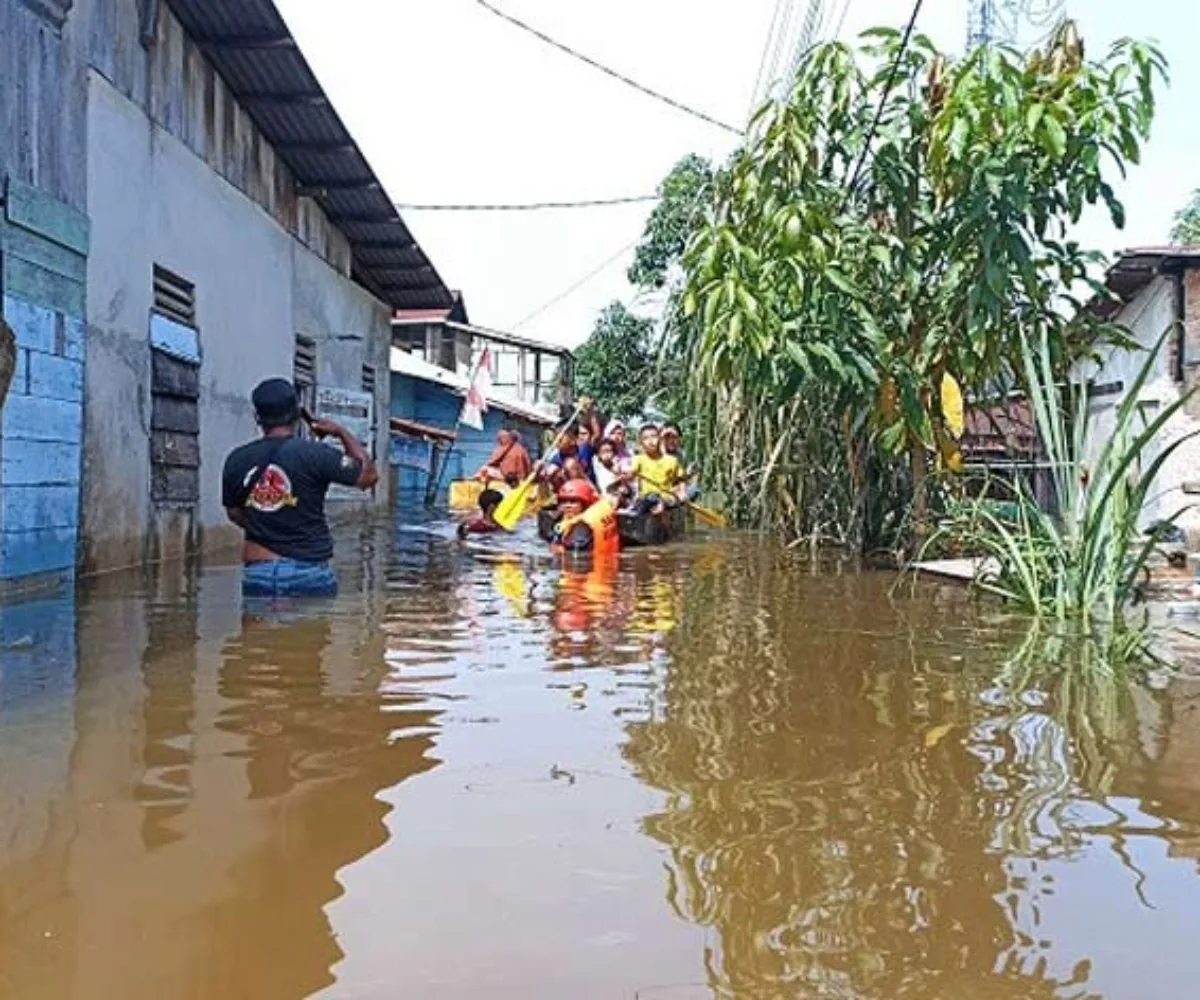 15 Desa di Riau Terendam, Tinggi Air Sampai 50 Cm